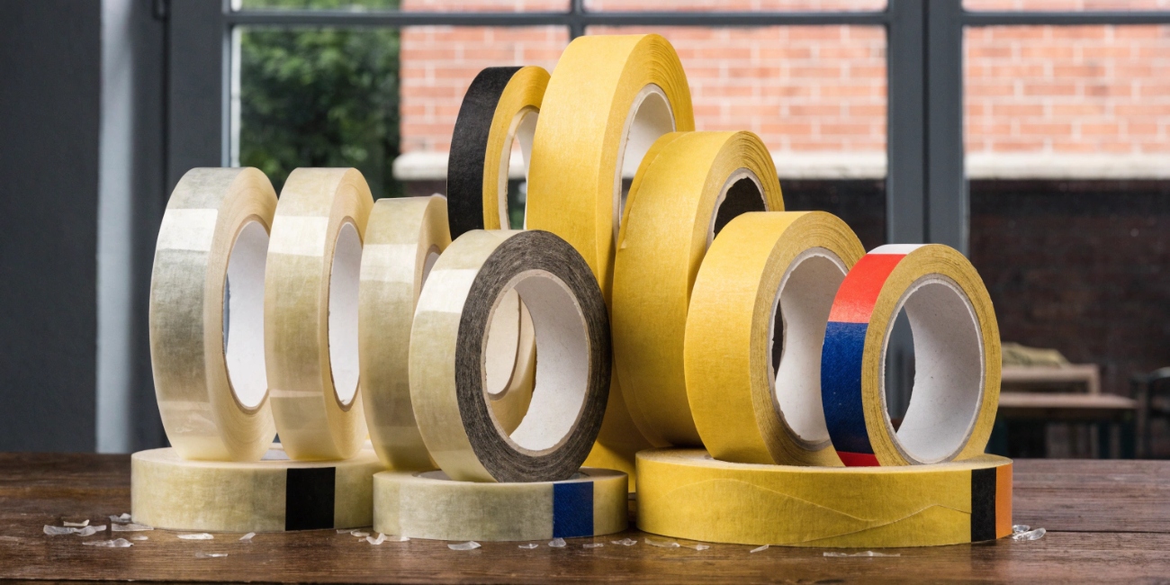 Разновидности малярного скотча по ширине и клеевой основе