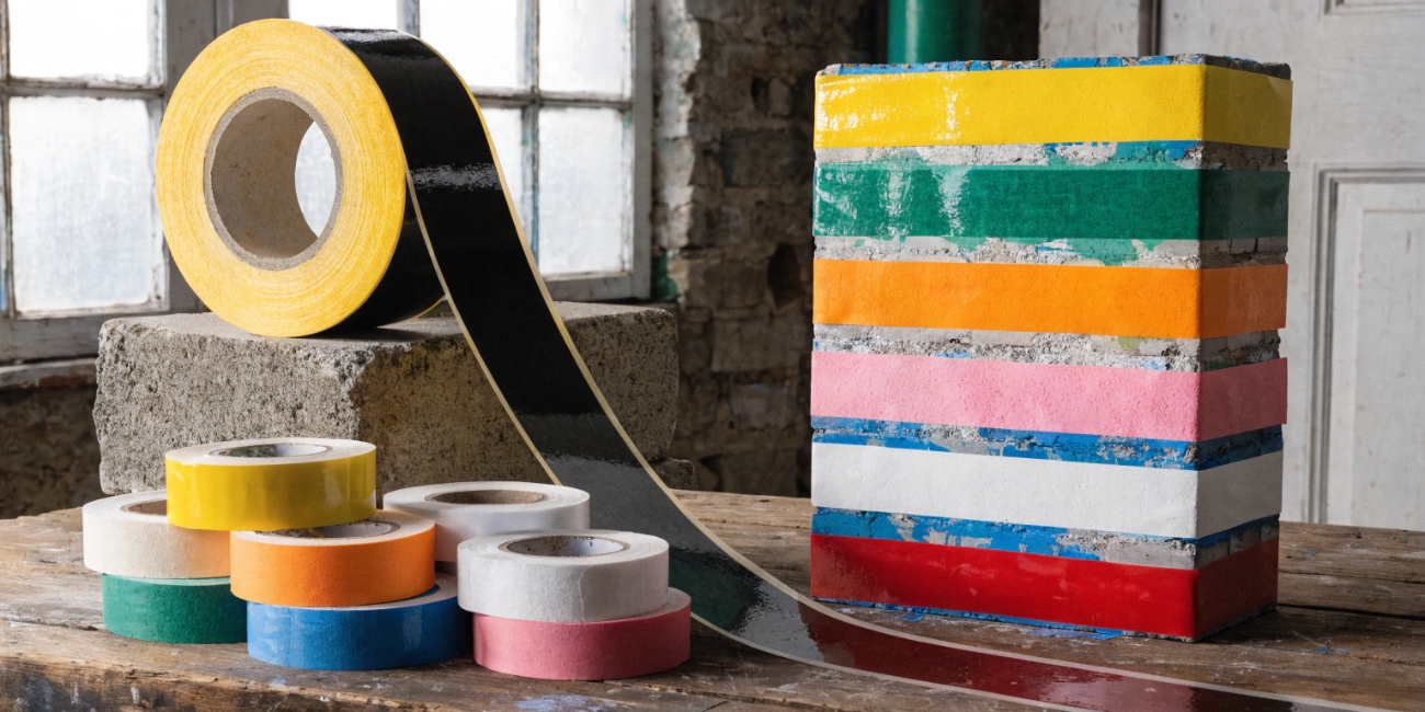 Разновидности малярного скотча по ширине и клеевой основе