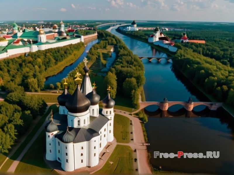 Мост через реку Волхов - архитектурная особенность. Великий Новгород