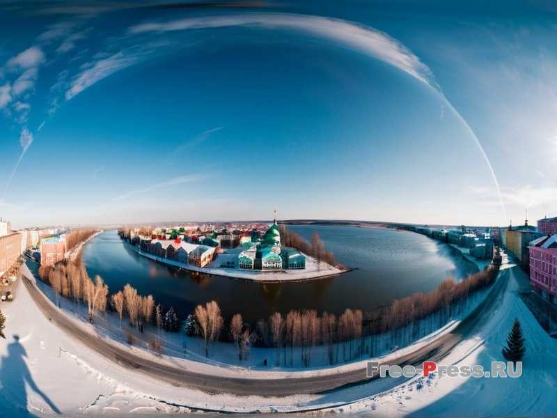 Беседка-ротонда на набережной. Благовещенск