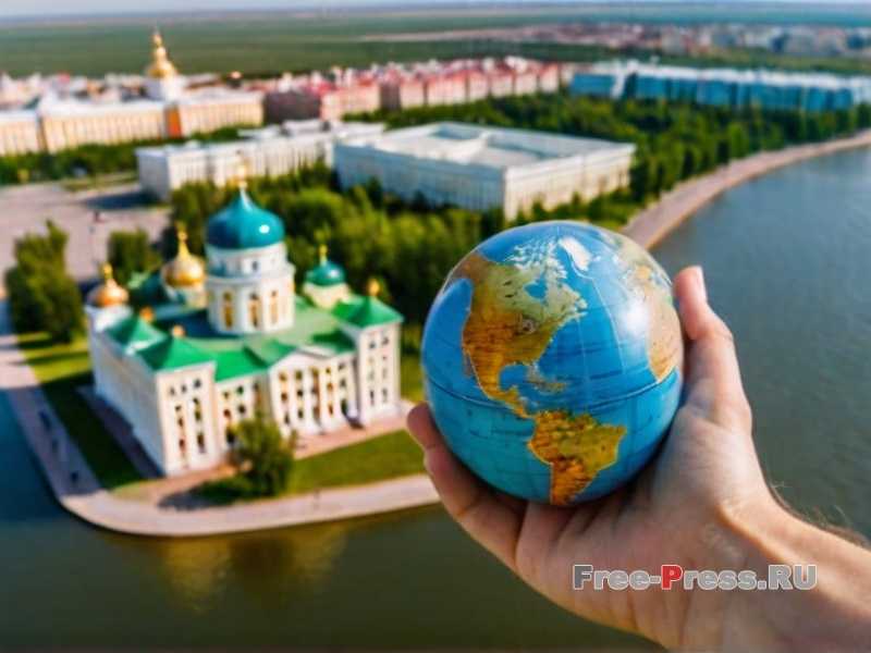 Набережная Волги в Астрахани