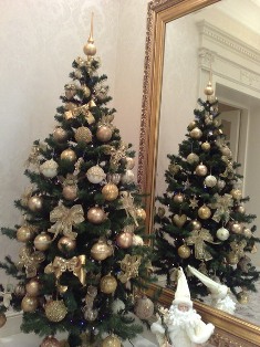 Стильное Рождество – украшение рождественской елки